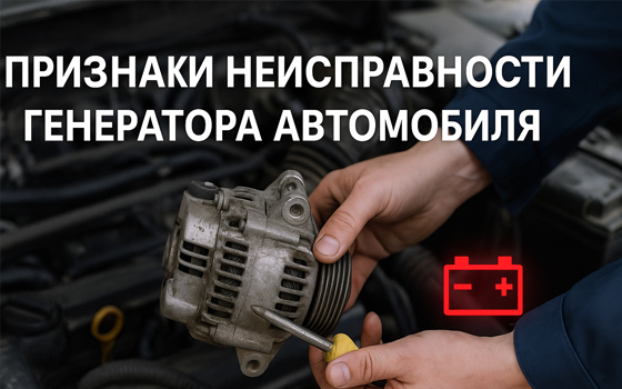 Признаки неисправности генератора автомобиля
